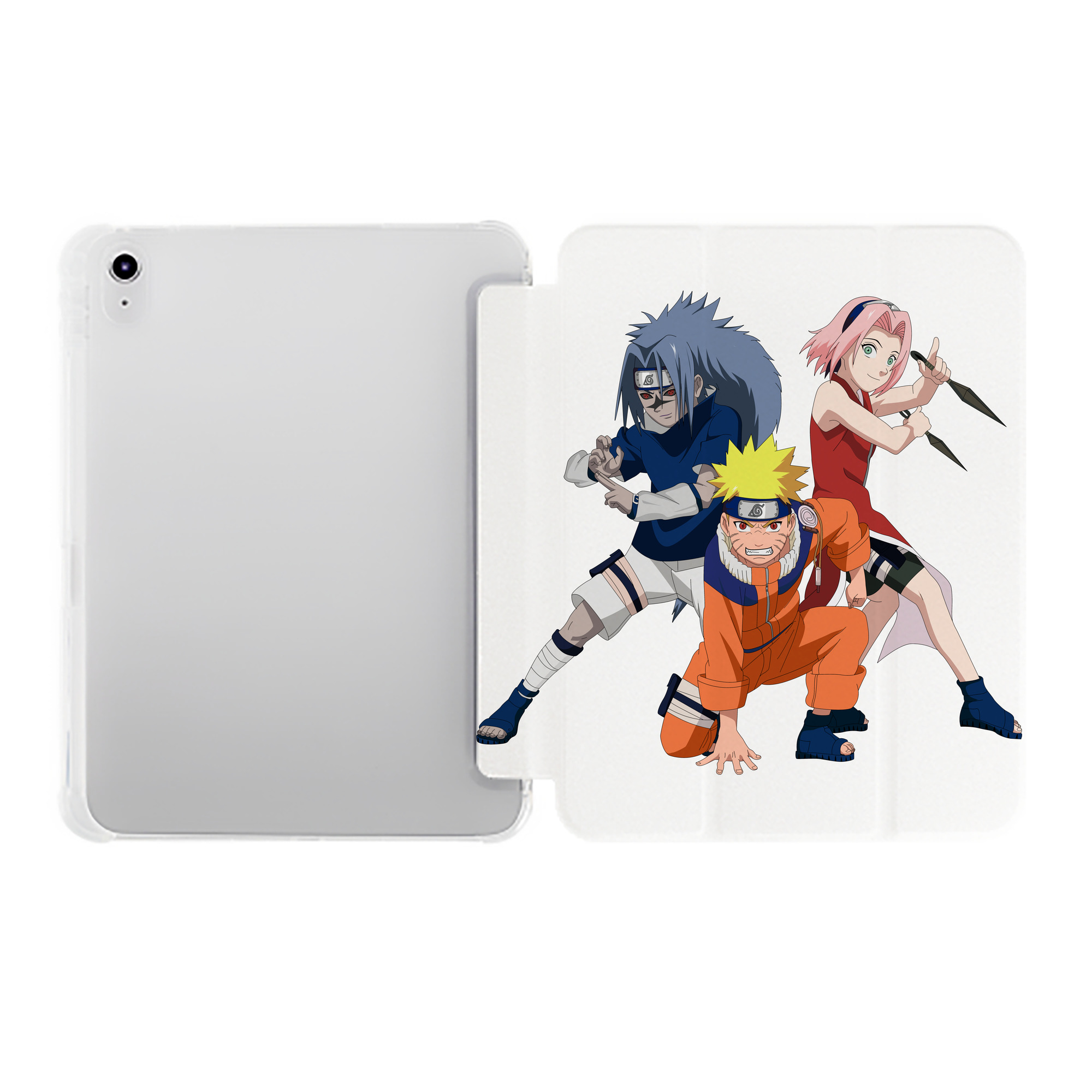 （画像用） NARUTO -ナルト- うずまき ナルト Uzumaki Naruto IPad ケース ペン収納付き 三つ折りスタンド PUレザー×シリコン 対応機種9.5/10.5/10.9インチ